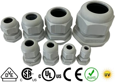 EWH-SHOP M32 Kabelverschraubung mit Gegenmutter Kabelverschraubungen IP 68 VDE UL M 32