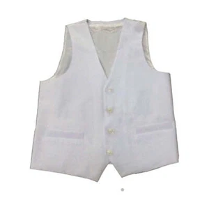 Chaleco blanco ajustado para hombre joven - Imagen 1 de 2