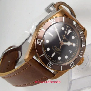41mm CORGEUT Black Sterile Dial Sapphire Miyota 8215 NH35A Automatic Mens Watch - Picture 1 of 9