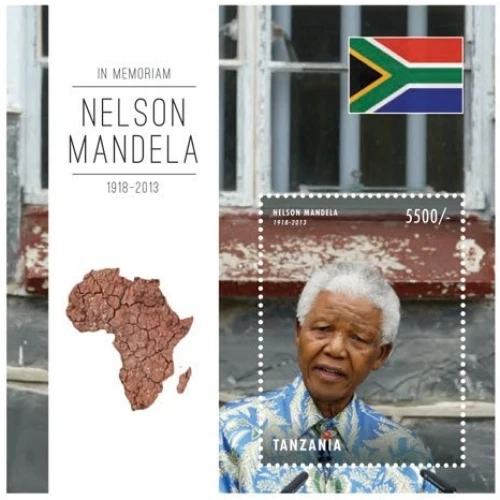 Tanzania 2013 - President Nelson Mandela - Souvenir Sheet - MNH - Image 1 of 1