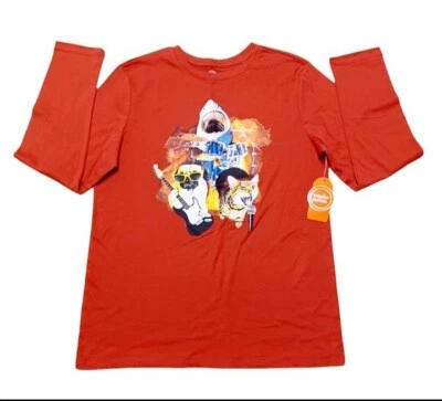 BOYS GRAPHIC LONG SLEEVE SHIRT SIZE XL 14/16 NEW - Image 1 of 2