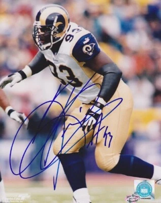 Foto firmada por Kevin Carter - Autografiada de los St. Louis Rams de 8x10 pulgadas + Certificado de autenticidad GTA Foto 1 de 2