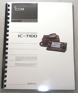 Icom IC-7100 Basic Instruction Manual - Card Stock & Protective Covers! - Picture 1 of 1