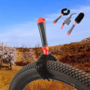 3pcs Bike Cleaning Kit Bicycle Chain Clean Tire Wheel Brush Cycling Cleaners Kit - Imagen 1 de 7