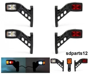4 Feux de Gabarit Position Latéral LED 12-24V Rouge Orange Blanc Camion Remorque - Imagen 1 de 8