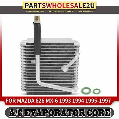 Núcleo evaporador de CA de aluminio para Mazda 626 MX-6 1993 1994 1995-1997 placa y aleta Foto 1 de 4