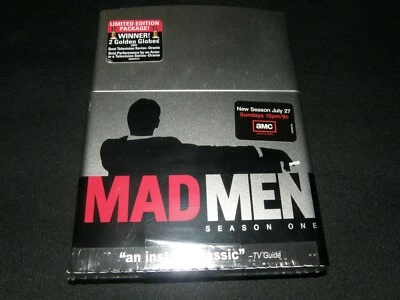 MAD MEN SEASON ONE / ZIPPO LIGHTER 4-DISC BOX SET LIMITED EDITION / NEW-SEALED - Image 1 of 4