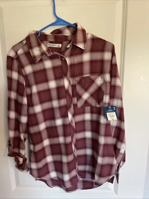 Camisa de franela pequeña para mujer Arizona roja, nueva con etiquetas Foto 1 de 4