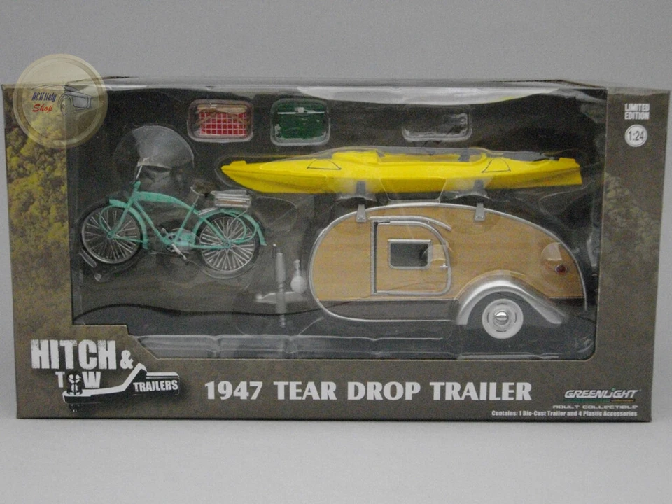 Teardrop Trailer - Greenlight Caravan 1:24 - GL18430KA - Immagine 1 di 1