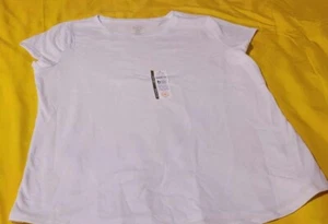 NWT Wonder Nation Girls "Kid Tough"  White short-sleeved T-Shirt XL (14/16) - Picture 1 of 1