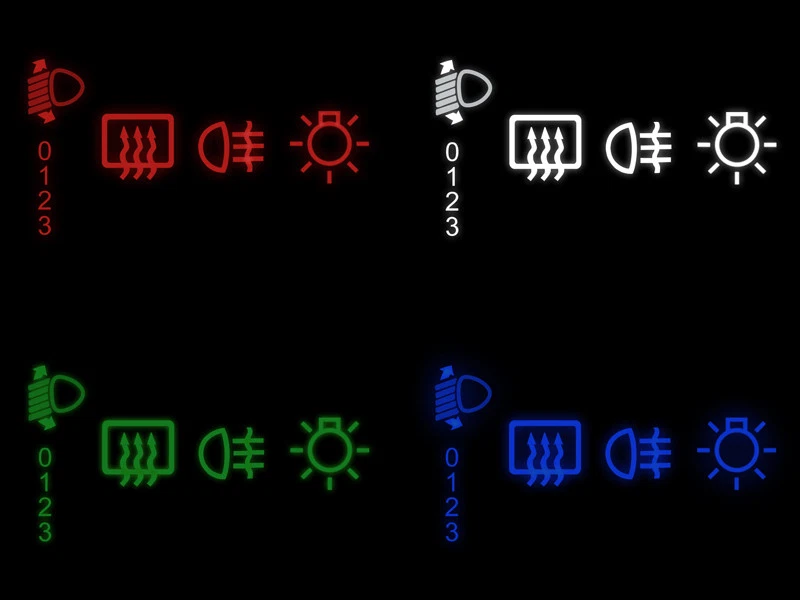 Kit de conversión de interruptor LED LETRONIX para VW Jetta 2 Golf 1 Golf 2 Polo 3 Passat 35i - Imagen 1 de 1