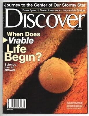 Discover May 2004. When Does Viable Life Begin? Very Good - Image 1 of 2