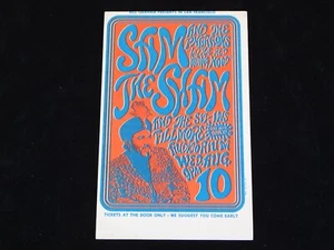 Sam The Sham Fillmore Auditorium 8/10/66 BG-22 postcard - Wes Wilson Art - Picture 1 of 12