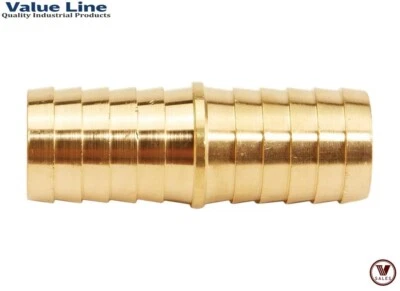 Value Line Brass Hose Mender Splicer Union, 3/4" x 3/4" Barb 122HBL-12 NEW! - Image 1 of 4
