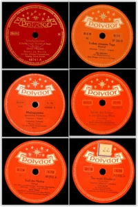 6x "SO KLINGEN DIE 50er JAHRE AUF DEM GRAMMOPHON, SCHELLACKPLATTE  78RPM Set305C - Bild 1 von 14