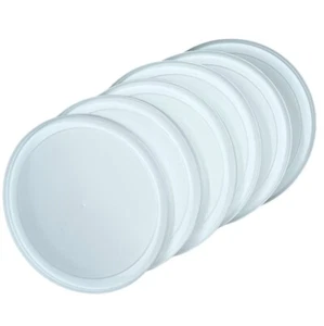 Paquete de 6 tapas de plástico duraderas para latas #10 - reutilizables, herméticas a presión, ¡sin BPA! - Imagen 1 de 3