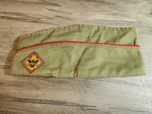 Official Boy Scouts of America BSA Garrison Cap Hat Size Large Vintage 1960s - Picture 1 of 15