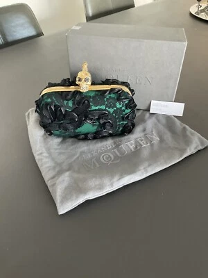 Alexander McQueen Punk Baroc Ruffle Skull Clutch Bag - Image 1 of 4