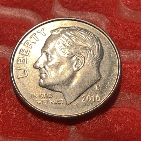 2016 (P)  US Roosevelt Dime "FREE SHIPPING" Cover