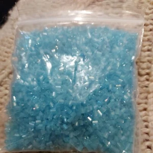 37g sky blue glass Beads .. Crafts Jewellery Making. UK Seller - Picture 1 of 2
