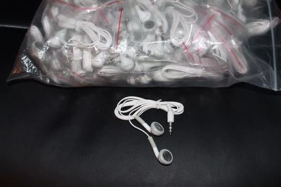 LOWCOSTEARBUDS.COM Bulk WHOLESALE Lot of 50 3.5mm Earbuds / Headphones / Earphones