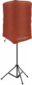 8-Inch PA/DJ Speaker Cover – Brown 420D Polyester with Silver UV50 Coating – Wat - Picture 1 of 8