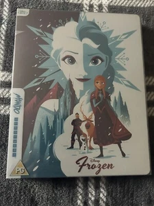 DISNEY'S FROZEN - UK EXCLUSIVE MONDO ARTWORK BLU RAY STEELBOOK - NEW & SEALED - Picture 1 of 3