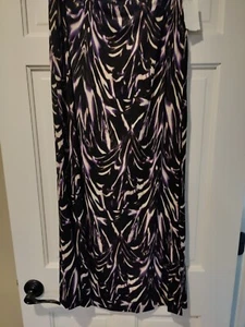 Vertigo Paris Women's Skirt Multi Color Geometric Side Slit  Zip Size  XL - Picture 1 of 3