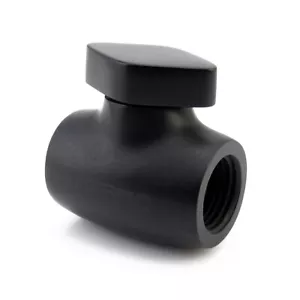 XSPC G1/4" Ball Valve, Matte Black - Picture 1 of 5
