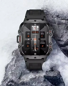 Smartwatch Wytrzymałe wojskowe męskie zegarki outdoorowe lP68 wodoodporne - Zdjęcie 1 z 11