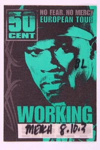 50 Cent Pass Original Vintage No Fear No Mercy European Tour Manchester 2003 - Picture 1 of 15