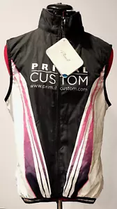 NWT Primal Women's Cycling Wind Vest Black/White/Pink Size XL - Picture 1 of 5