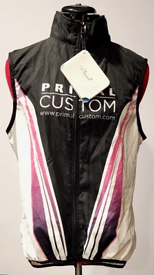NWT Primal Women's Cycling Wind Vest Black/White/Pink Size XL - Image 1 of 4
