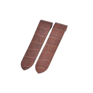 Braunes Leder-Uhrenarmband 23 mm für Cartier Santos - Bild 1 von 6