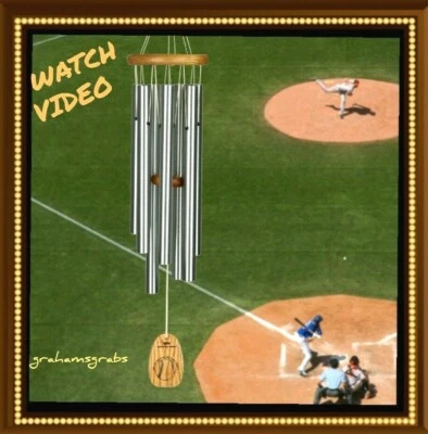 WOODSTOCK TAKE ME OUT TO THE BALL GAME WIND CHIME BASEBALL TMOC FREE SHIP - Image 1 of 4