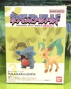 2 figuras a escala POKEMON World GIBLE y LEAFEON BANDAI NNINTENDO en CAJA - Imagen 1 de 3