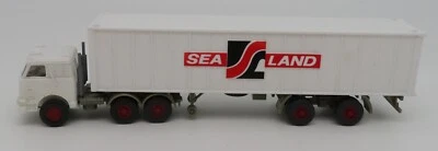 WIKING Ho 1/87 Camion Mack US Porta Container Sea Land Modello #527 No. Box - Immagine 1 di 4