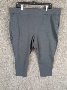 Torrid Crop Legging Womens 4X Gray Pockets High Rise Stretch Casual Active - Picture 1 of 9