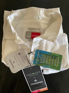Craghoppers NosiLife Adventure Long Sleeve Shirt Insect Shield Optic White S - Picture 1 of 4