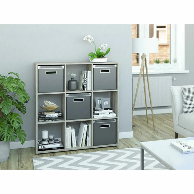 VICCO NOVE 108x104cm Étagère avec 9 Compartiments Spacieux - Sonoma