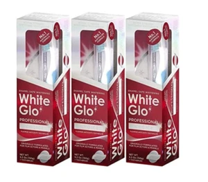 White Glo extra starke aufhellende Zahnpasta professionelle Wahl 100 ml-3 STCK.