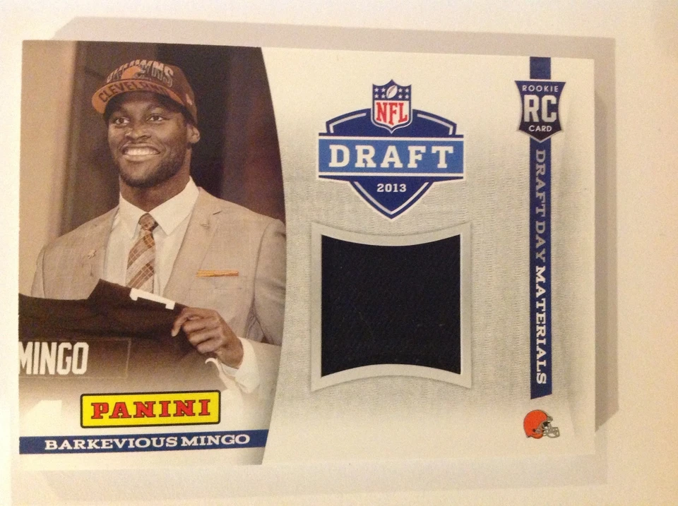 2013 panini national convention Draft Day Materials BARKEVIOUS MINGO #FB2 LSU RC - Image 1 of 1