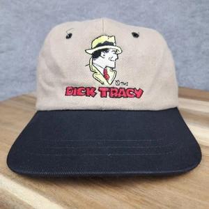 De colección Dick Tracy Sombrero Gorra Correa Trasera Beige Policía Detective Cómic Para Hombres - Imagen 1 de 8