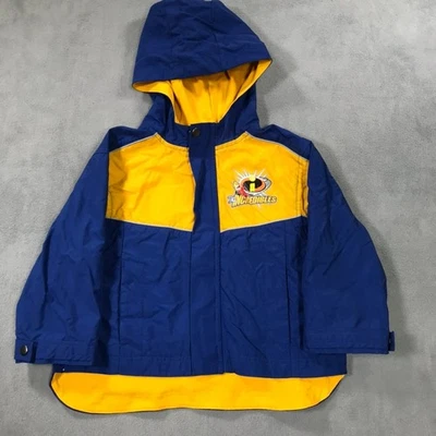 Chaqueta Disney Los Increíbles Niños Pequeños 2T/3T Azul Amarillo De Colección Forrada Y2K Foto 1 de 4
