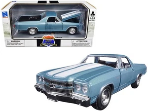 1970 Chevrolet El Camino SS Blue 1/25 Diecast Model Car by New Ray - Picture 1 of 1
