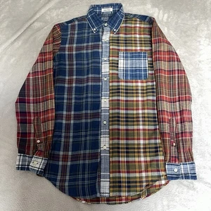 Ralph Lauren Vintage Bleeding Madras Shirt Men’s Size Small Blue Red Cotton - Picture 1 of 13