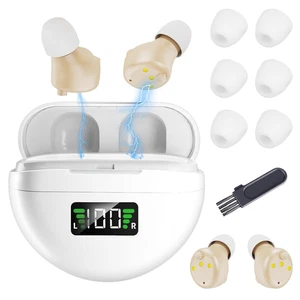 Rechargeable Hearing Amplifiers with Noise Canceling Invisible Hearing Aid - Picture 1 of 15