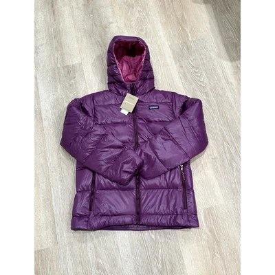Suéter con capucha Patagonia Hi-Loft para niñas, ciruela nocturna, talla LG 12, NUEVO CON ETIQUETAS Foto 1 de 2