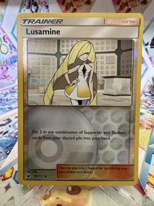 Pokemon Karte Lusamin 96/1111 Reverse Holo Trainer Purpurrot Invasion - Bild 1 von 2