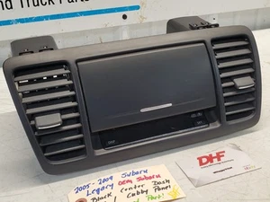 05-09 Legacy Outback - Center Dash Trim Bezel A/C Vents Cubby Console Clock OEM - Picture 1 of 10